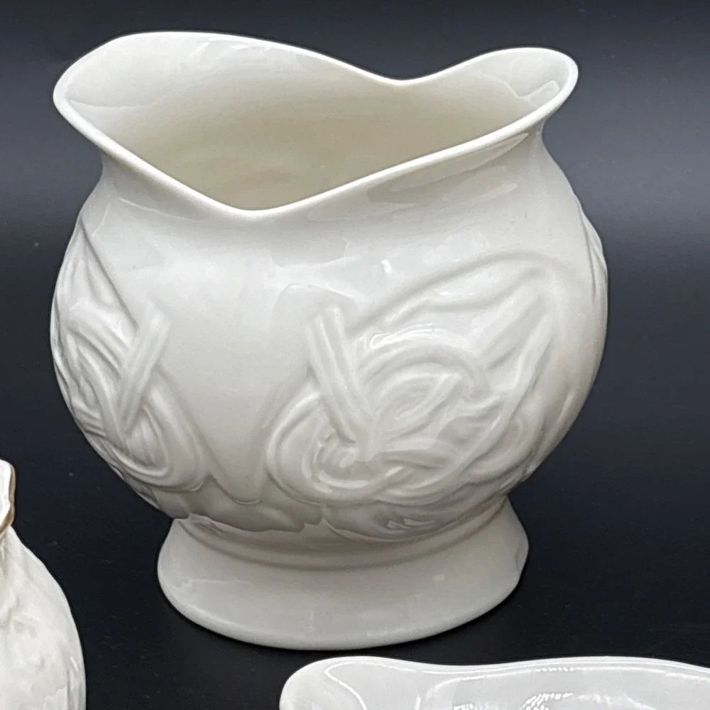 Lot of 5 Vintage Belleek Collectors International Society Porcelain Pieces
